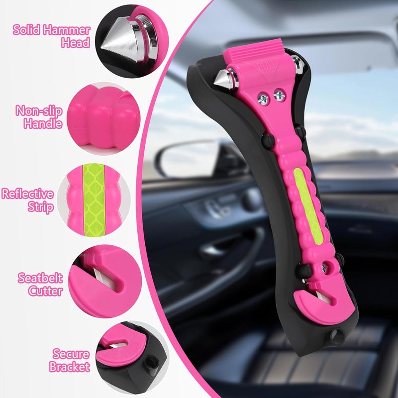 Yiader Store Window Breaker Tool, 2-in-1 Emergency Escape Tool with Seatbelt Cutter, Car Safety Hammer for Family Rescue and Traffic Accident Emergency Escape 2 Pack - Image 2